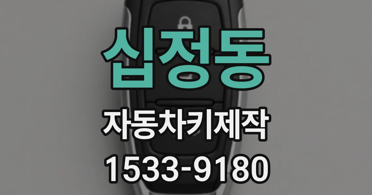 십정동 자동차키제작