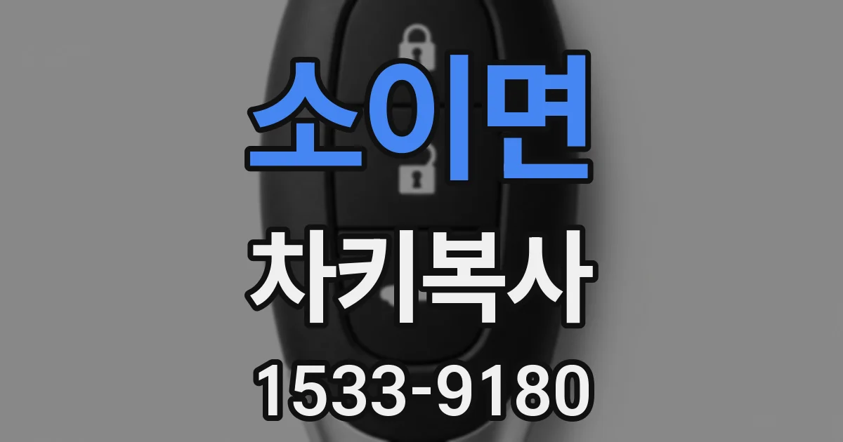 소이면 차키복사
