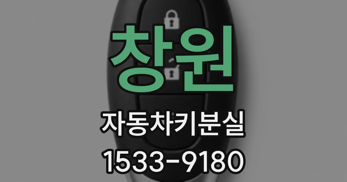 창원 자동차키분실