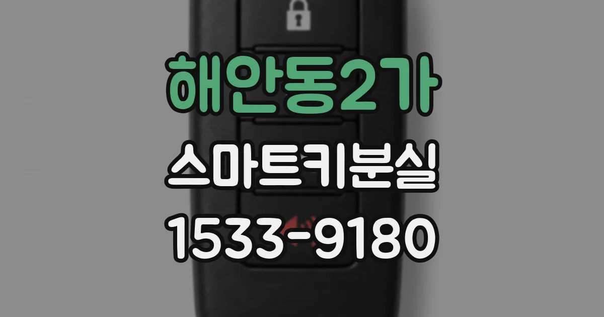 해안동2가 스마트키분실
