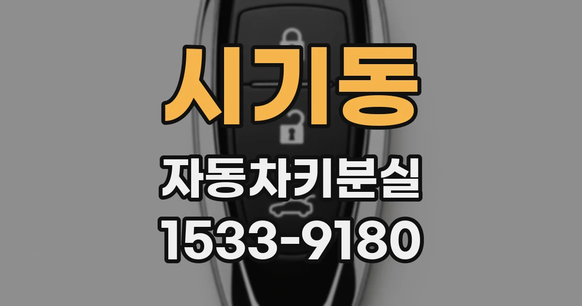시기동 자동차키분실