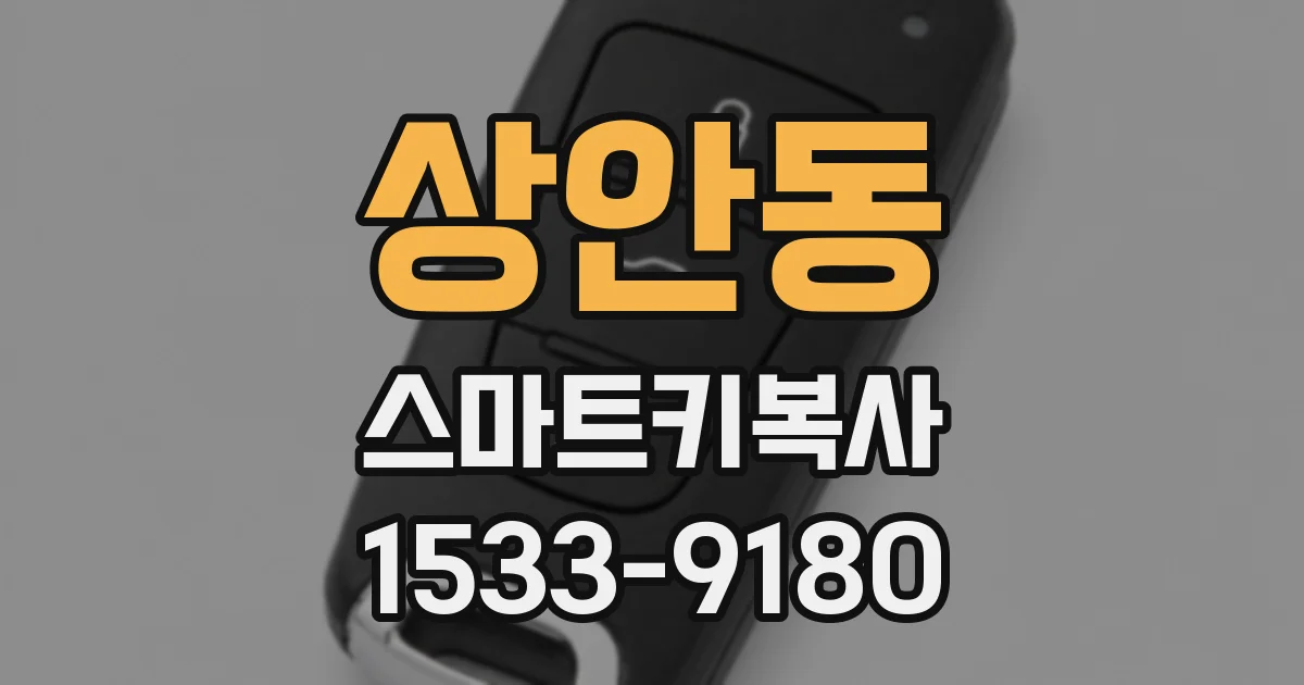 상안동 스마트키복사