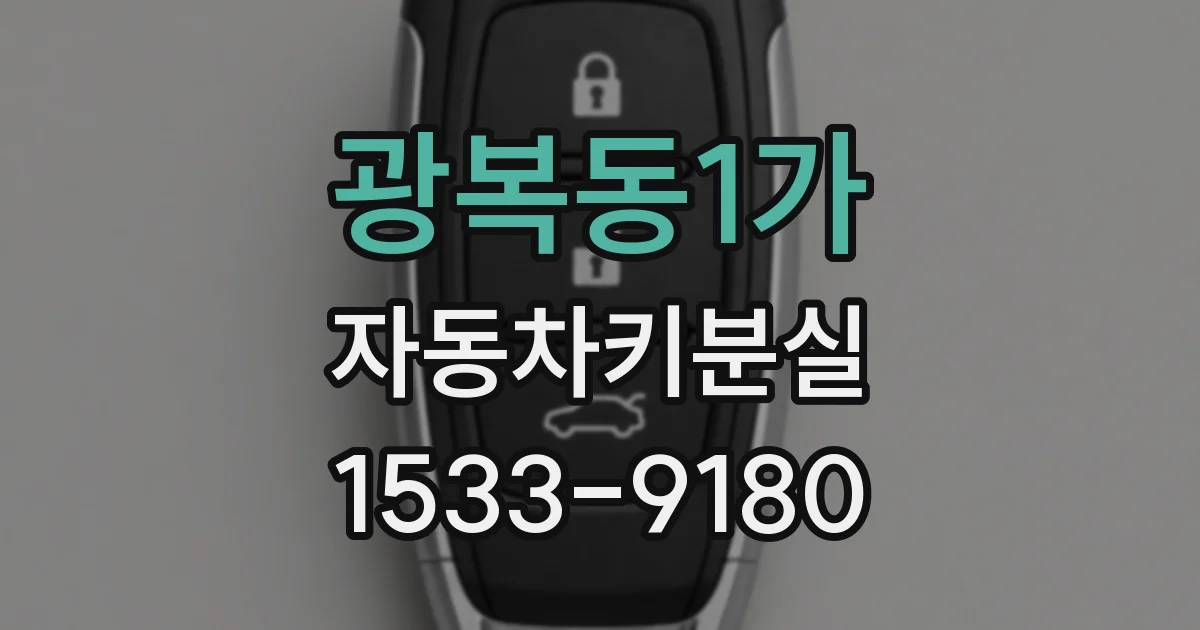 광복동1가 자동차키분실