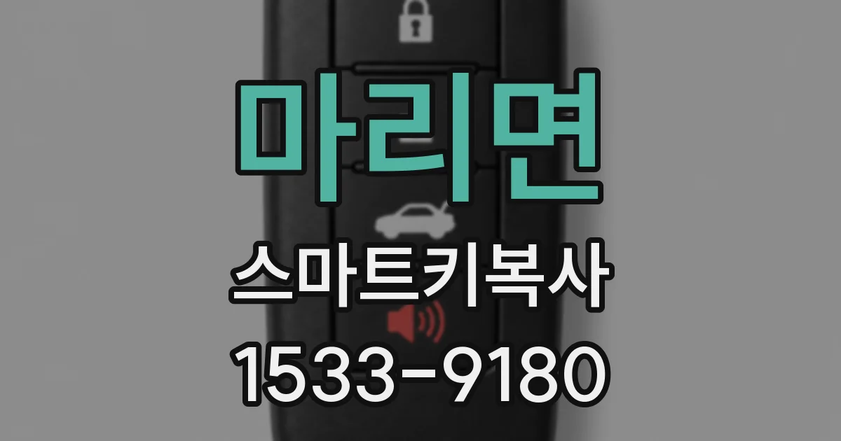 마리면 스마트키복사