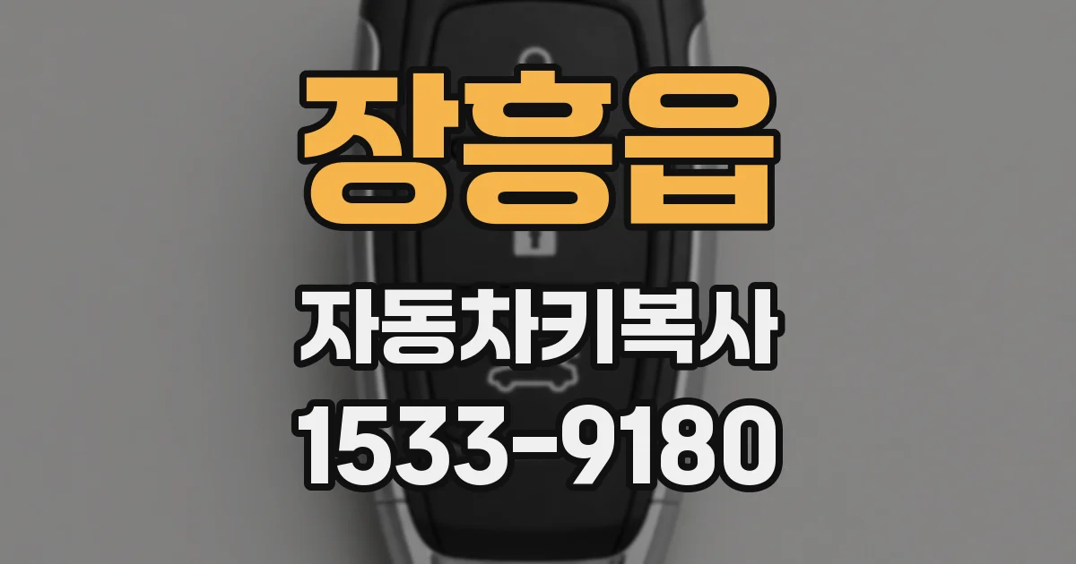 장흥읍 자동차키복사
