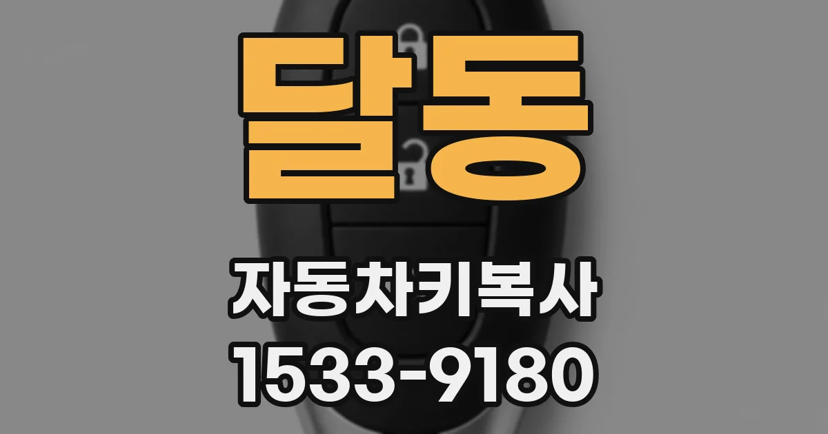 달동 자동차키복사