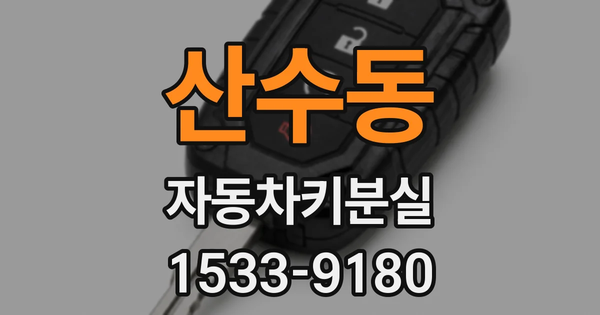 산수동 자동차키분실
