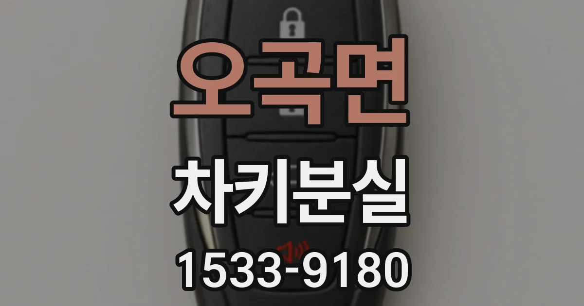 오곡면 차키분실