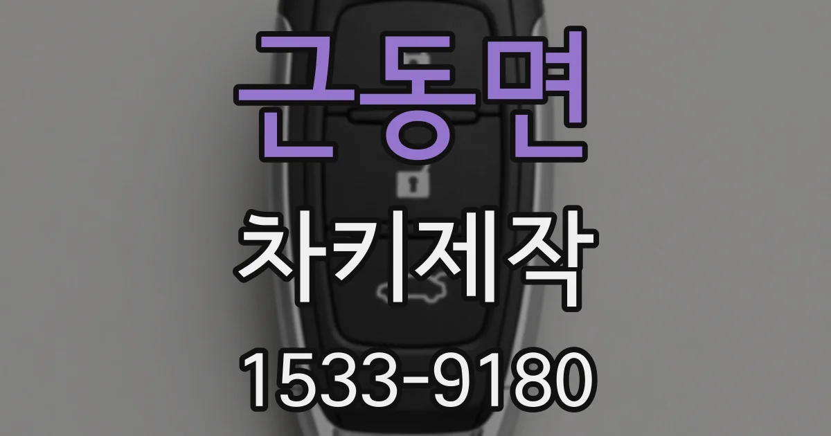근동면 차키제작