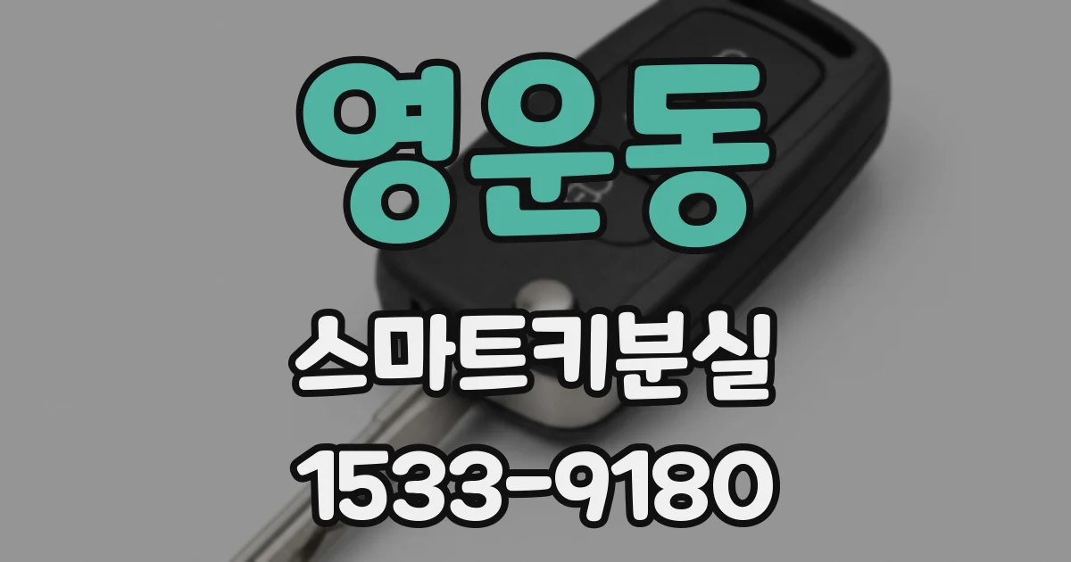 영운동 스마트키분실