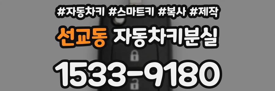 선교동 자동차키분실