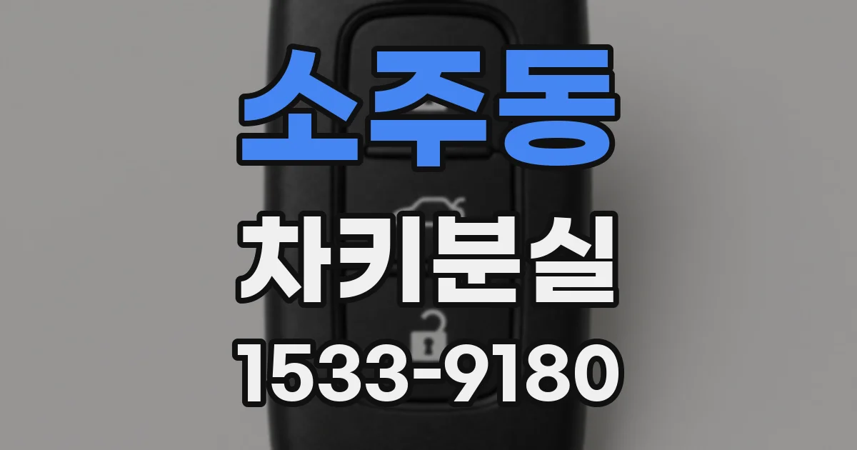 소주동 차키분실