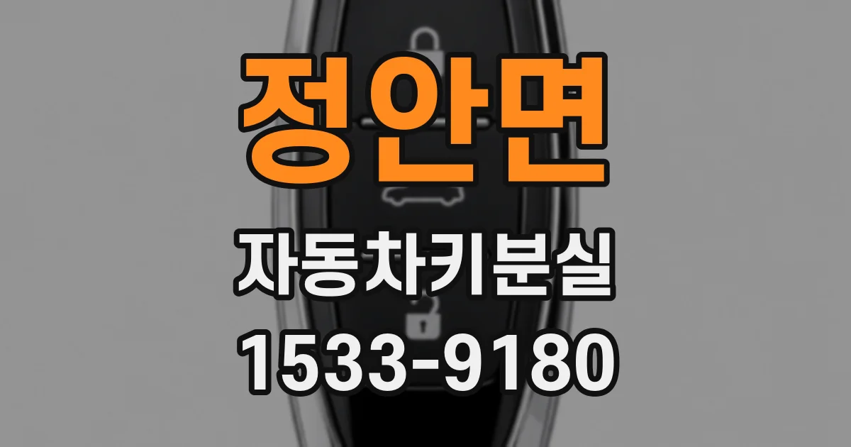 정안면 자동차키분실