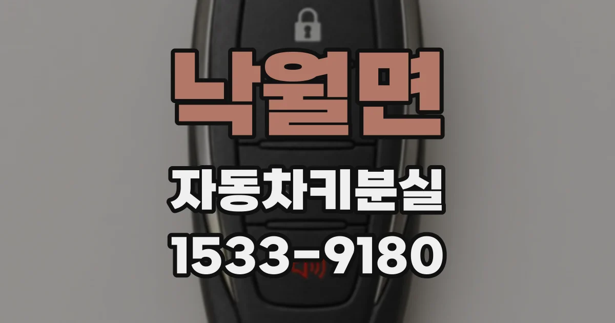 낙월면 자동차키분실