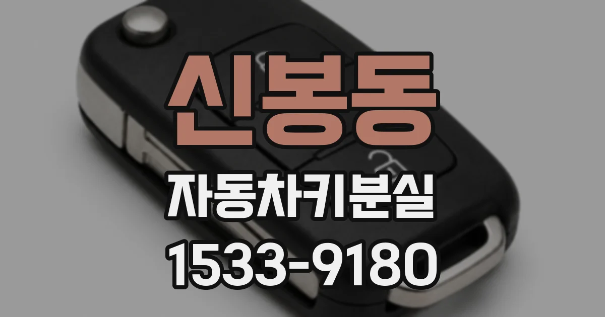 신봉동 자동차키분실