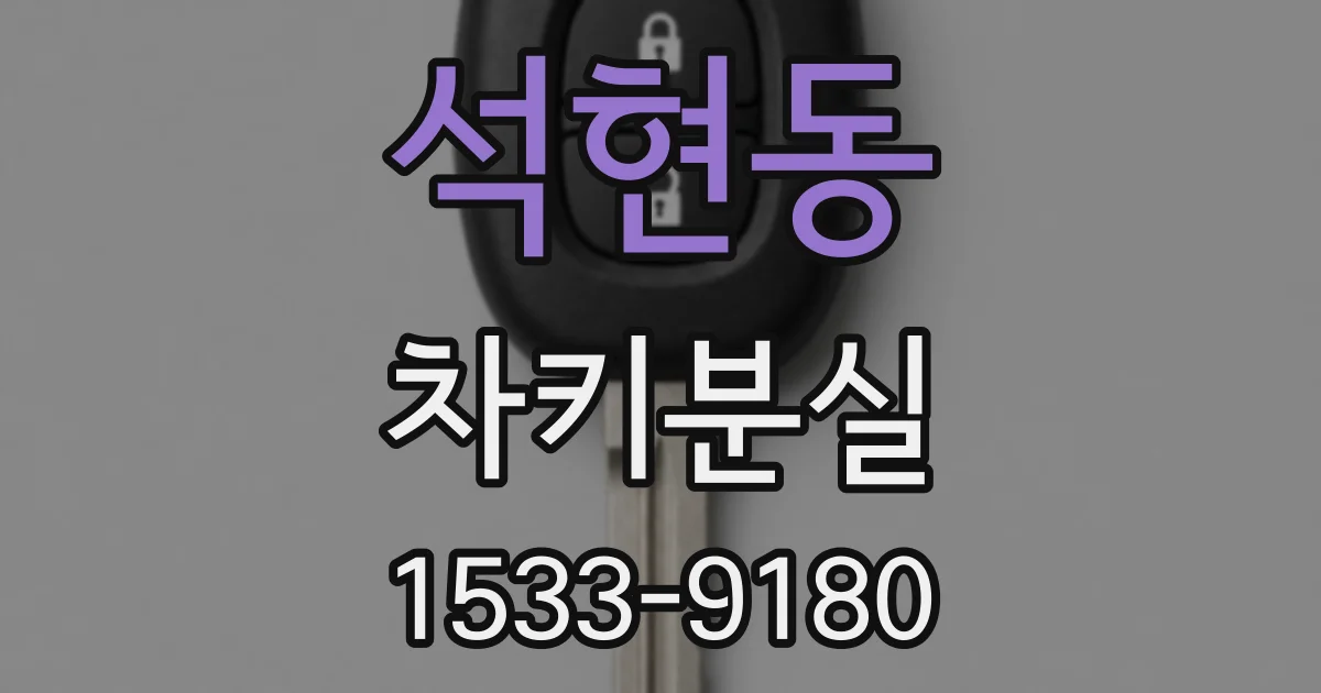 석현동 차키분실