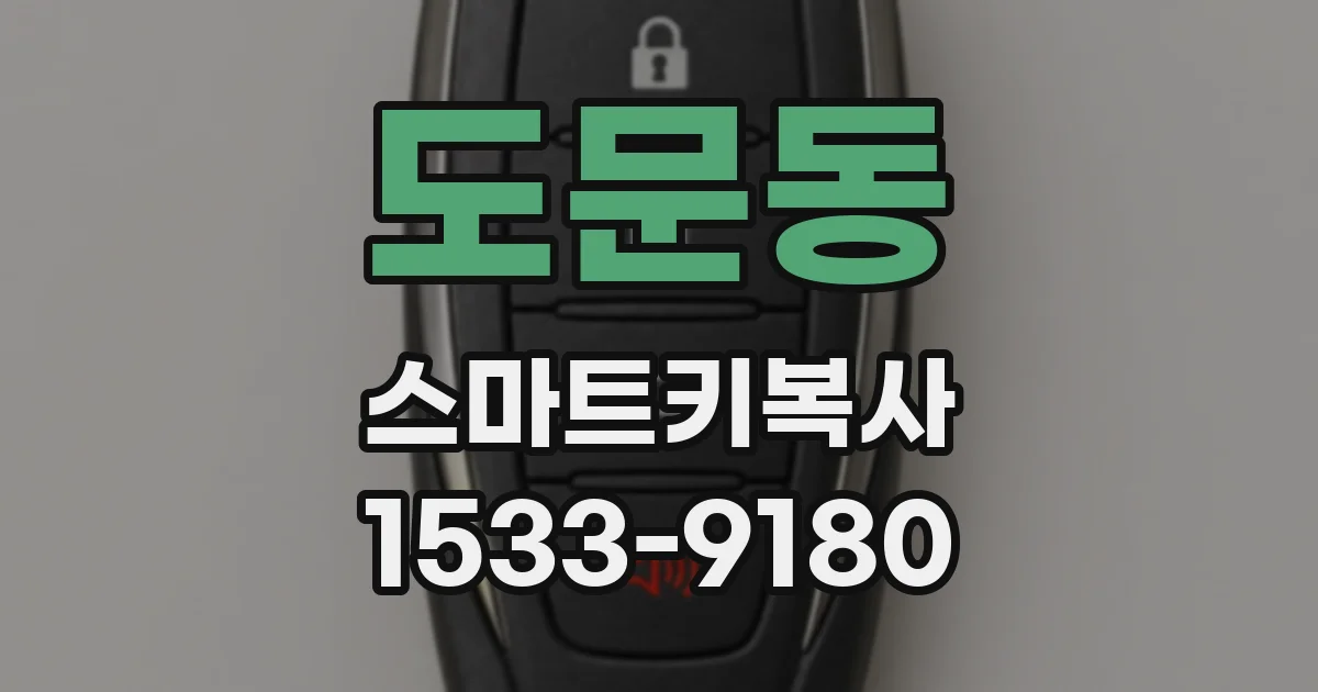도문동 스마트키복사