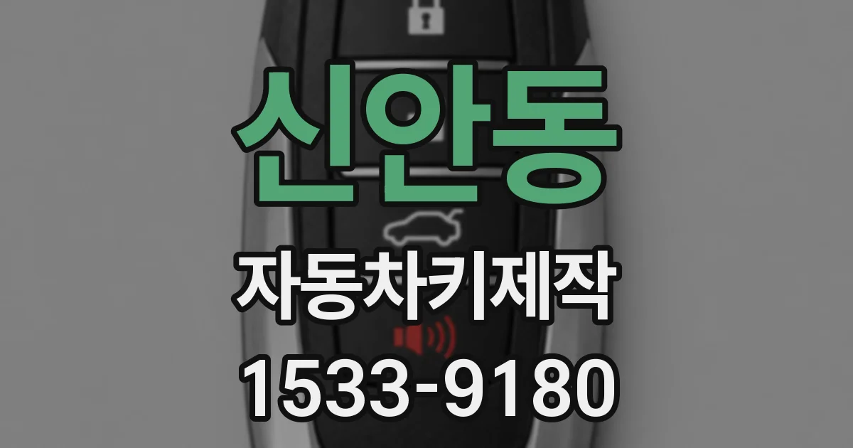 신안동 자동차키제작
