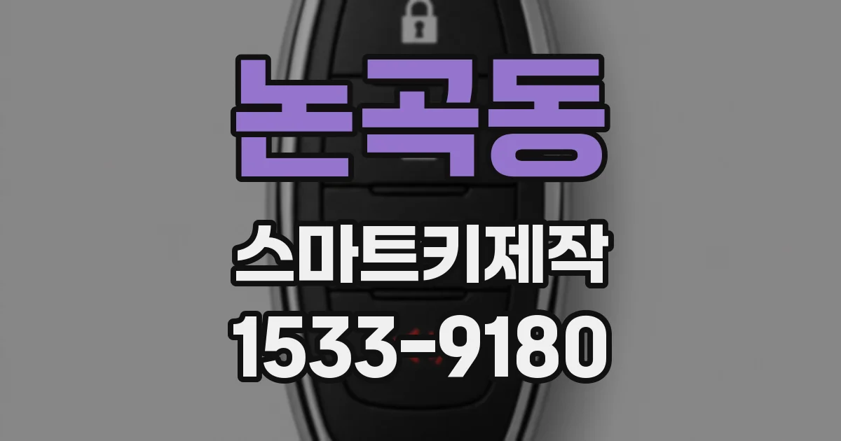 논곡동 스마트키제작