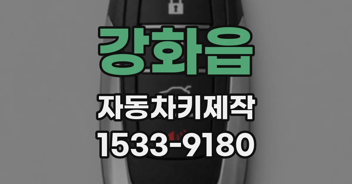 강화읍 자동차키제작