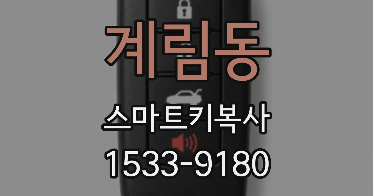 계림동 스마트키복사