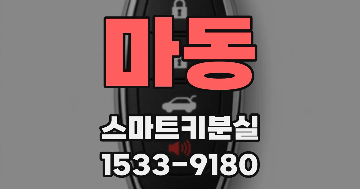 마동 스마트키분실