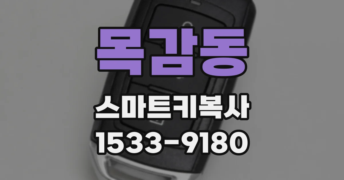 목감동 스마트키복사