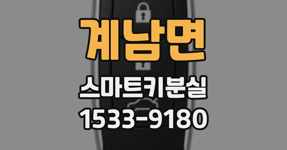 계남면 스마트키분실