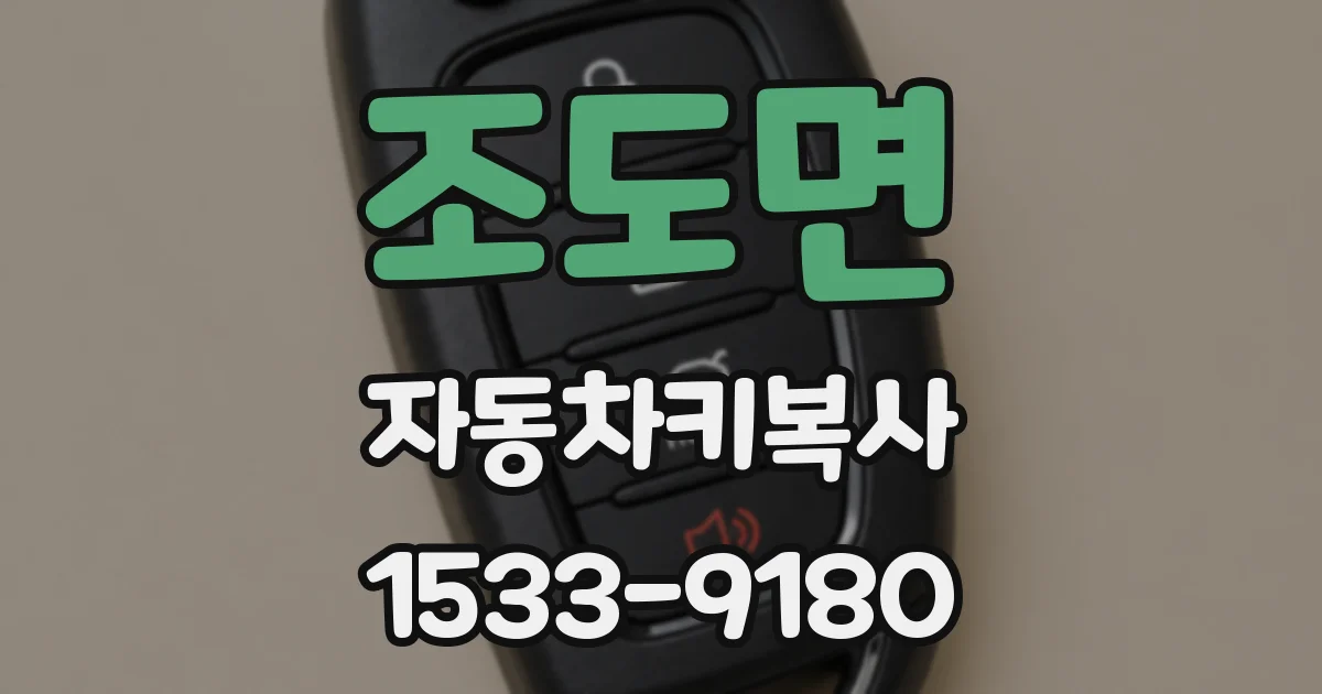 조도면 자동차키복사
