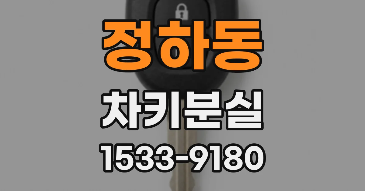 정하동 차키분실