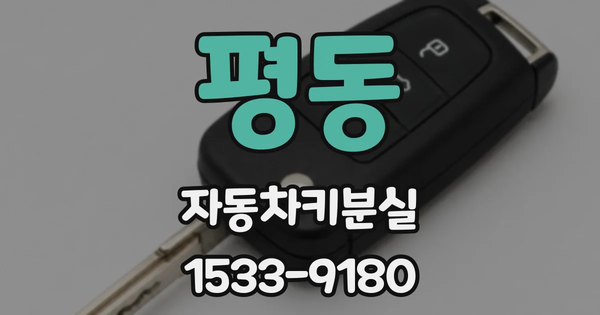 평동 자동차키분실
