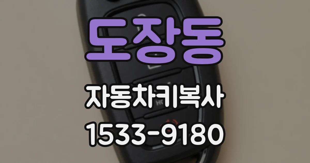 도장동 자동차키복사