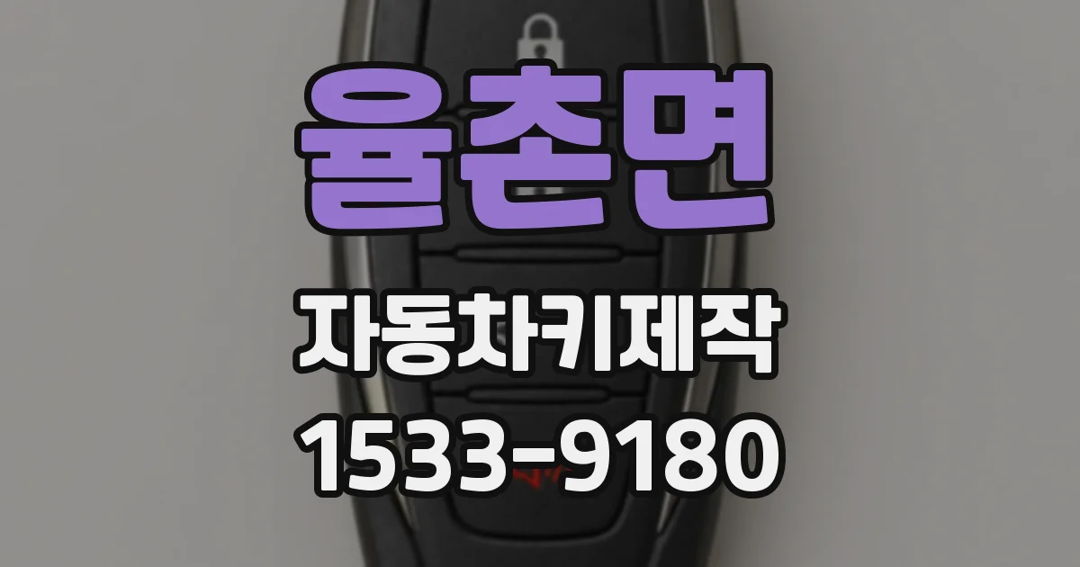 율촌면 자동차키제작