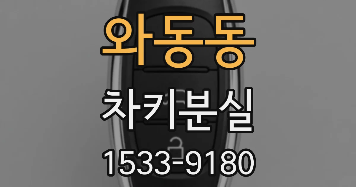 와동동 차키분실