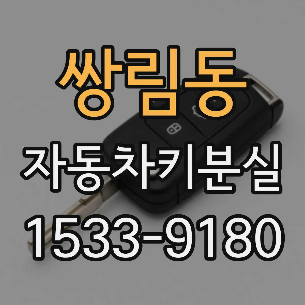 쌍림동 자동차키분실