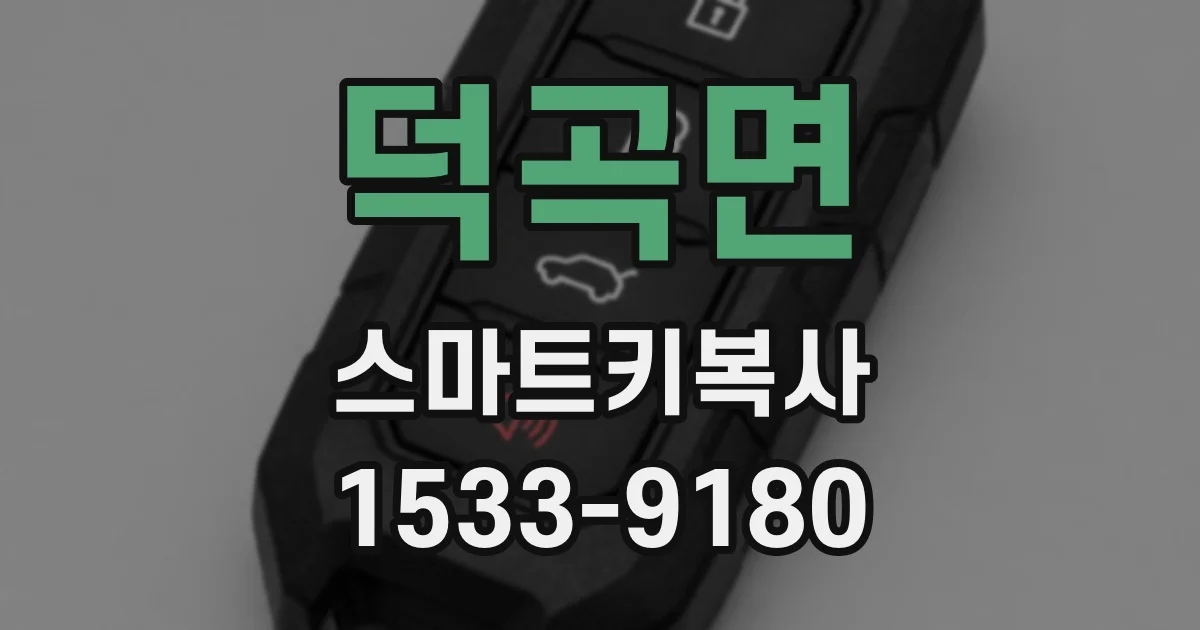 덕곡면 스마트키복사