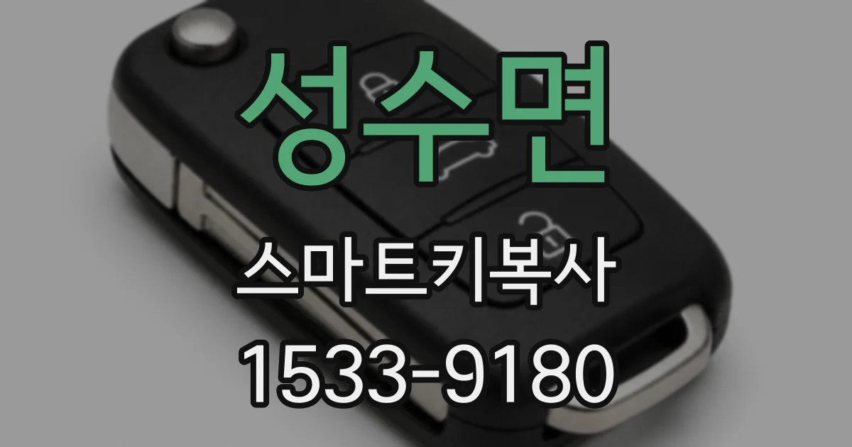 성수면 스마트키복사