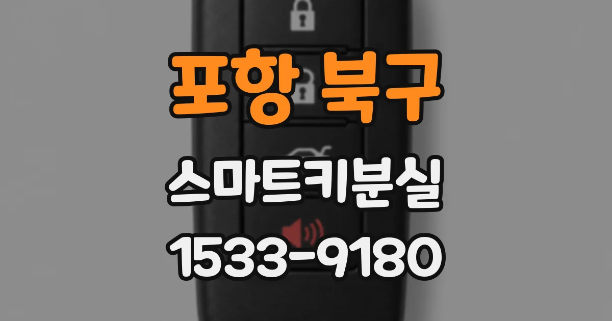 포항 북구 스마트키분실
