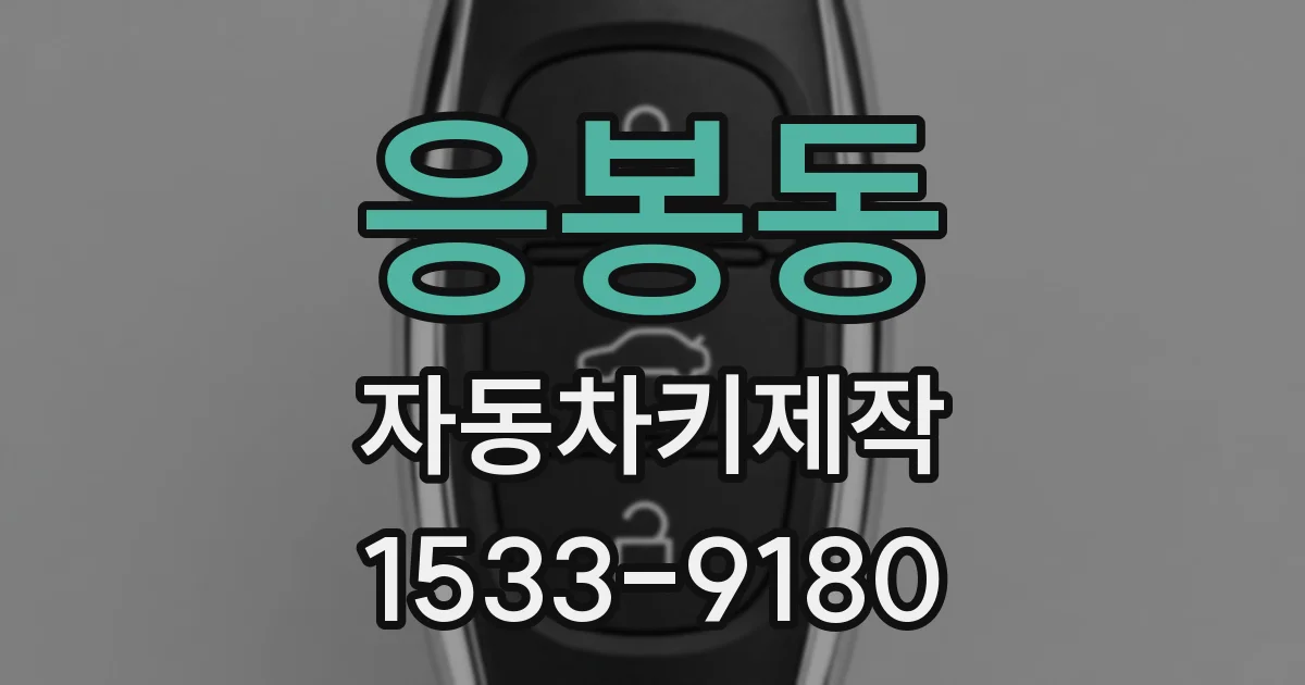 응봉동 자동차키제작