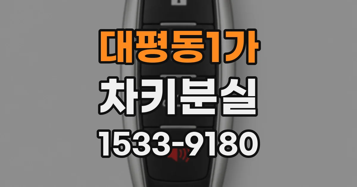 대평동1가 차키분실