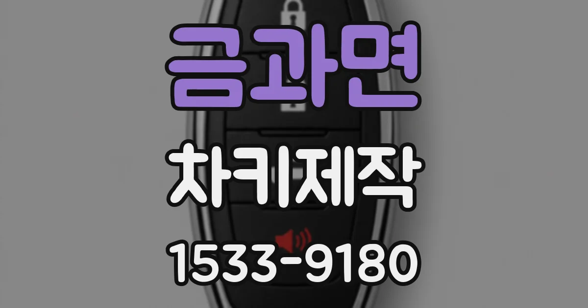 금과면 차키제작