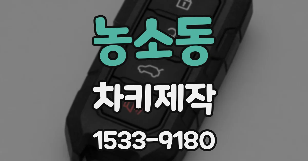 농소동 차키제작