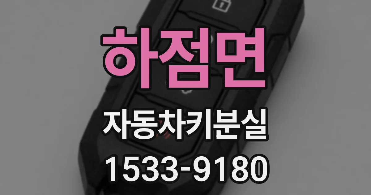 하점면 자동차키분실