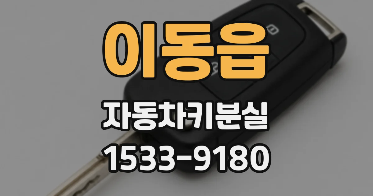 이동읍 자동차키분실