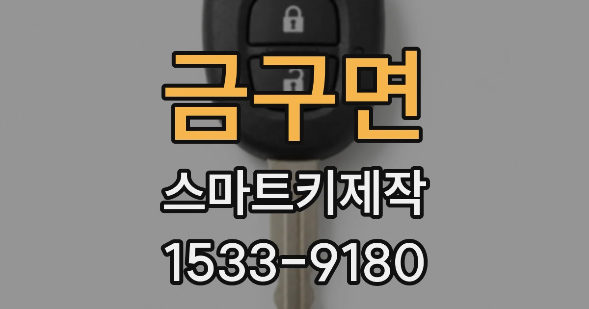 금구면 스마트키제작