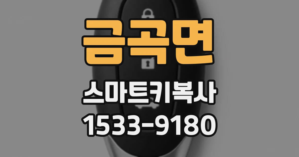 금곡면 스마트키복사