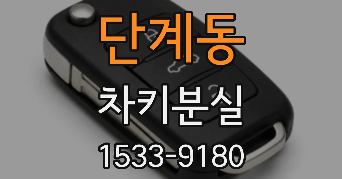 단계동 차키분실