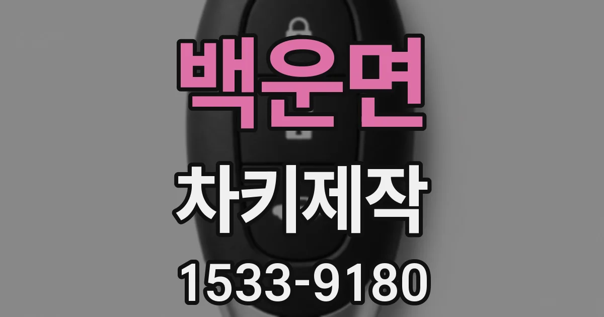 백운면 차키제작