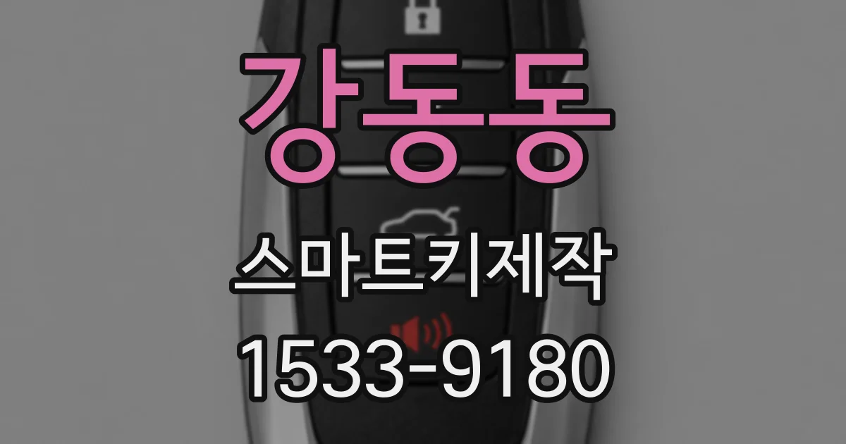 강동동 스마트키제작