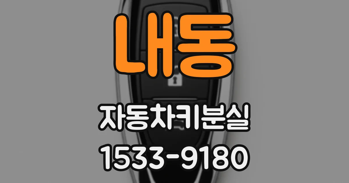 내동 자동차키분실